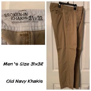 Men’s Old Navy Khakis (Broken-In Feel)